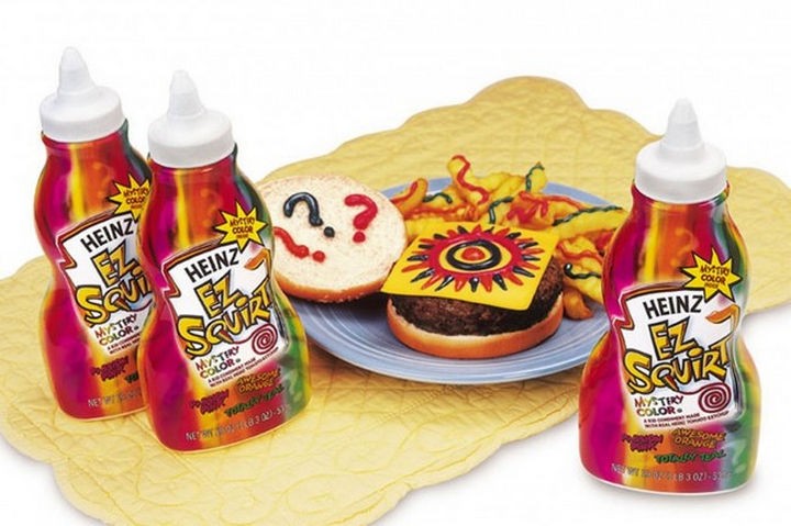 27 Failed Products - Heinz EZ Squirt Ketchup.