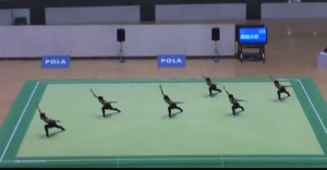 Six Asian Dancers Stun Audience with Synchronized Routine