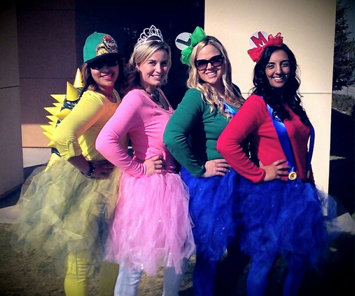 The Super Mario gang sporting cute tutus!