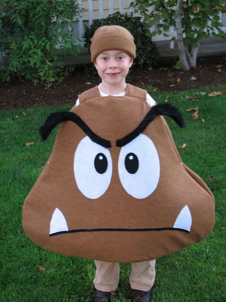 DIY Goomba costume.