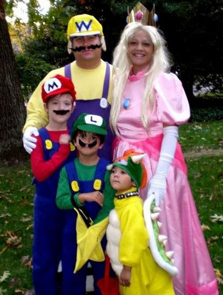 The entire Super Mario family including Wario!