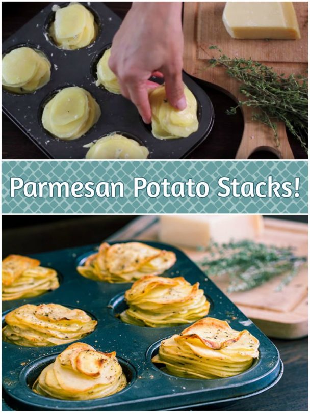 Parmesan Potato Stacks Recipe Makes an Excellent Side Dish