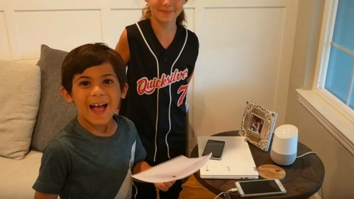 Google Home Surprises 7-Year-Old Boy with a Nintendo Switch.